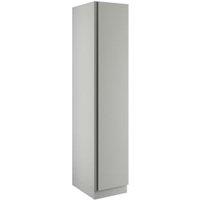 Boston Matt Light Grey Single Wardrobe with Shelves - 450 x 2260 x 609mm