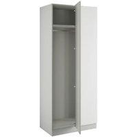 Harrogate Light Grey Blind Corner Wardrobe - 900 x 2260 x 608mm