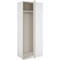 Bramham White Blind Corner Wardrobe - 900 x 2260 x 608mm