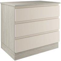 Boston Matt Cashmere Double Chest with 3 Drawers - 820 x 730 x 520mm