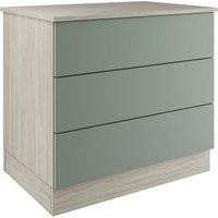 Harrogate & Bramham Sage Green Double Chest with 3 Drawers - 820 x 730 x 520mm