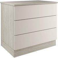 Harrogate & Bramham Taupe Grey Double Chest with 3 Drawers - 820 x 730 x 520mm