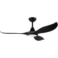 Eglo Cirali 52 Black Metal 5-Speed Lit Ceiling Fan