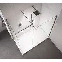 Nexa By Merlyn Matt Black T Bracket for 8mm Wetroom Screens & Connecting 2 Stabilising Bars