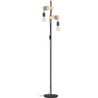 Eglo Townshend 5 Wood & Metal 2-Light Floor Lamp - Natural & Black