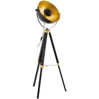 Eglo Covaleda Floor Lamp - Black & Gold