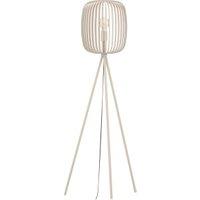 Eglo Romazzina Contemporary Caged Tripod Floor Lamp - Sandy