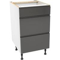 Wickes Madison Dark Grey Drawer Unit - 500mm