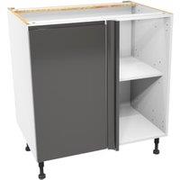 Wickes Madison Dark Grey Corner Base Unit - 800mm