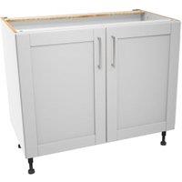 Wickes Ohio Grey Shaker Base Unit - 1000mm