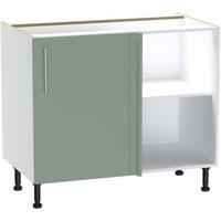 Wickes Orlando Reed Green Corner Base Unit - 1000mm