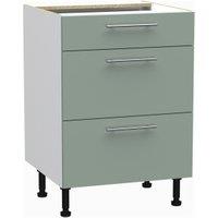 Wickes Orlando Reed Green Drawer Base - 600mm