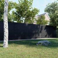 DuraPost URBAN Charcoal & Anthracite Composite Fence Panel Multi-Pack - 6 x 6ft - 3 Panels