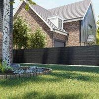 DuraPost URBAN Charcoal & Anthracite Composite Fence Panel Multi-Pack - 6 x 4ft - 3 Panels