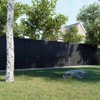 DuraPost URBAN Charcoal & Anthracite Composite Fence Panel Multi-Pack - 6 x 6ft - 4 Panels