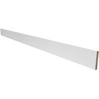 Wickes Madison Matt White Continuous Plinth - 2.6m