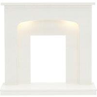 Flare by Be Modern Tasmin White Micro Marble Surround Set