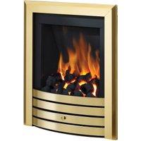 Flare by Be Modern Design Brass Slimline Radiant Manual Inset Gas Fire