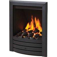 Flare by Be Modern Design Black Deepline Radiant Manual Inset Gas Fire