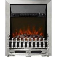 Flare by Be Modern Bayden Chrome Remote Control Inset Electric Fire