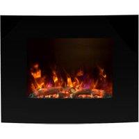 Flare by Be Modern Quattro Black Wall Mounted Electric Fire