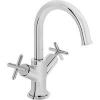 VitrA Origin Cross Handle Classic Basin Mixer Tap - Chrome