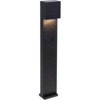 Lutec IP54 Gemini XF Integrated LED Bollard Light - Black