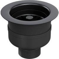 Top-Fix 90mm Basket Strainer Kitchen Sink Waste - Matt Black