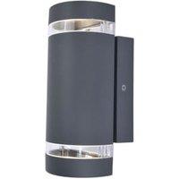 Lutec IP44 Focus Dusk to Dawn Wall Light - Grey