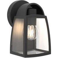 Lutec IP44 Kelsey Wall Light - Black