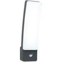 Lutec IP54 Kira PIR Integrated LED Wall Light - Grey