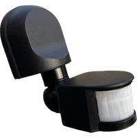 Lutec IP44 Patrol PIR Motion Sensor - Black