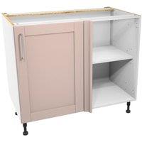 Wickes Ohio Dusky Pink Shaker Corner Base Unit - 1000mm