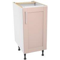 Wickes Ohio Dusky Pink Shaker Base Unit - 400mm