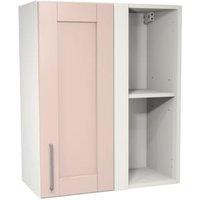 Wickes Ohio Dusky Pink Shaker Corner Wall Unit - 600mm