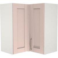 Wickes Ohio Dusky Pink L-Shape Corner Wall Unit - 625mm