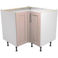 Wickes Ohio Dusky Pink Shaker Corner Base Unit - 925mm