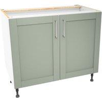 Wickes Ohio Reed Green Shaker Base Unit - 1000mm