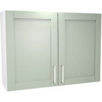 Wickes Ohio Reed Green Shaker Wall Unit - 1000mm