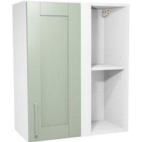 Wickes Ohio Reed Green Shaker Corner Wall Unit - 600mm