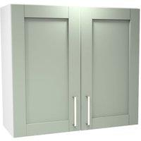 Wickes Ohio Reed Green Shaker Wall Unit - 800mm