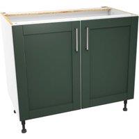 Wickes Ohio Forest Green Shaker Base Unit - 1000mm