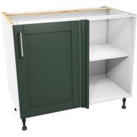 Wickes Ohio Forest Green Shaker Corner Base Unit - 1000mm