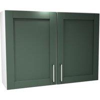 Wickes Ohio Forest Green Shaker Wall Unit - 1000mm