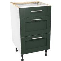 Wickes Ohio Forest Green Shaker Drawer Unit - 500mm