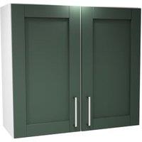 Wickes Ohio Forest Green Shaker Wall Unit - 800mm