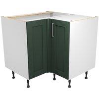 Wickes Ohio Forest Green Shaker Corner Base Unit - 925mm