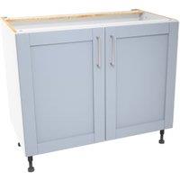 Wickes Ohio Hazy Blue Shaker Base Unit - 1000mm