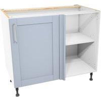 Wickes Ohio Hazy Blue Shaker Corner Base Unit - 1000mm