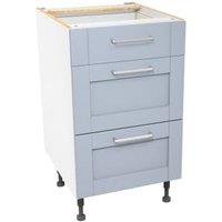 Wickes Ohio Hazy Blue Shaker Drawer Unit - 500mm
